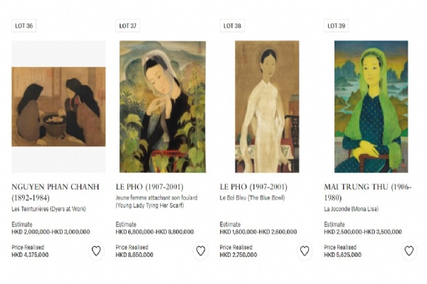 Thêm một bức tranh Việt được bán với giá hơn 1 triệu USD ở Hong Kong
